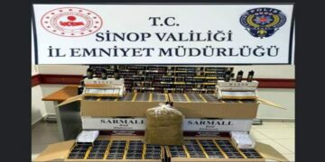 Sinop’ta kaçak sigara operasyonu!