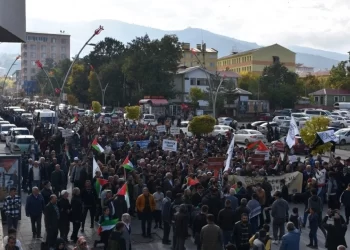 İsrail’in Gazze’deki katliamları Muş’ta protesto edildi