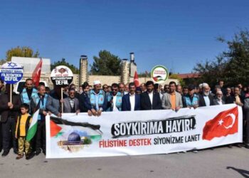 Muş’ta Filistin’e destek gösterisi