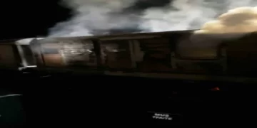 Muş’ta seyir halindeki trende çıkan yangın korkuttu!