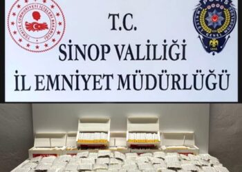 Sinop’ta içi doldurulmuş 8 bin adet makaron ele geçirildi!