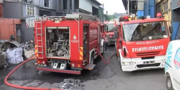 Elazığ’da Sanayi Sitesi yangını kontrol altına alındı!