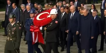 Cumhurbaşkanı Erdoğan ve devlet erkanı Anıtkabir’de
