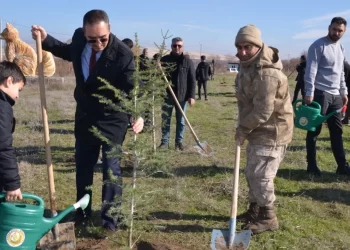 Muş’ta Öğretmenler günü kapsamında 100. yıl eğitim ormanı oluşturuldu