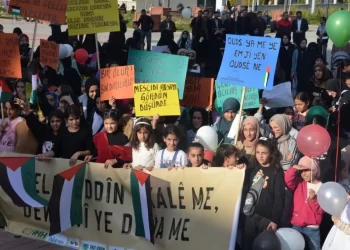 Muşlu çocuklar, Filistinli çocuklar için yürüdü!