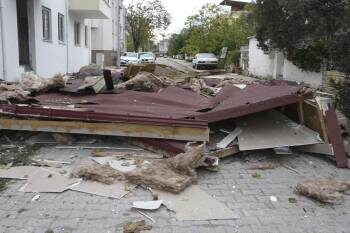 Sinop’un Gerze ilçesinde kuvvetli rüzgar etkili oldu