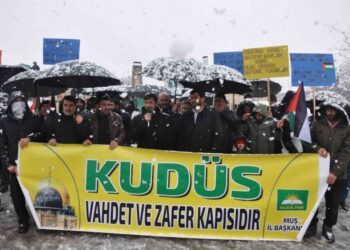 Muş’ta, İsrail’in Gazze saldırıları protesto edildi