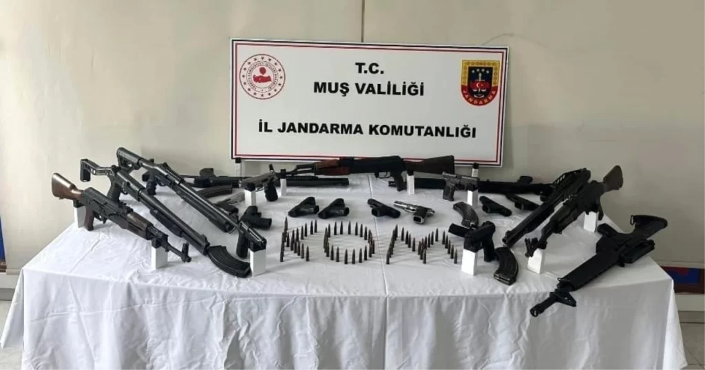 mus ta kacak silah ve muhimmat operasyonu habermeydan