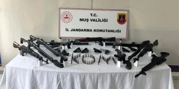 Muş’ta kaçak silah ve mühimmat operasyonu!