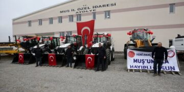 Muş’ta kışa hazırlık için yeni iş makineleri alındı
