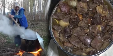 Muş’ta kışlık kavurma geleneği sürüyor!