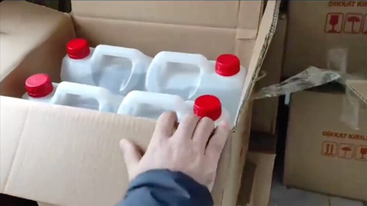 1 ton etil alkol ele gecirildi habermeydan