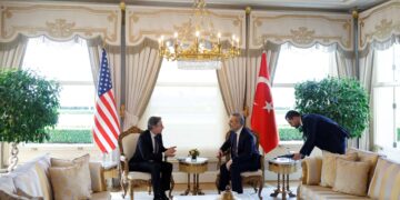 Vahdettin Köşkü’nde Blinken’a protesto