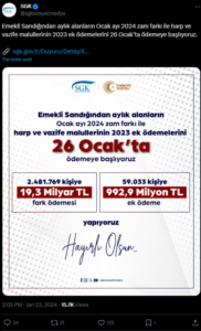 emekli zam habermeydan