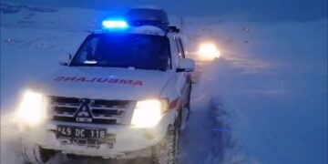 Muş Malazgirt’teki hasta için ekipler seferber oldu