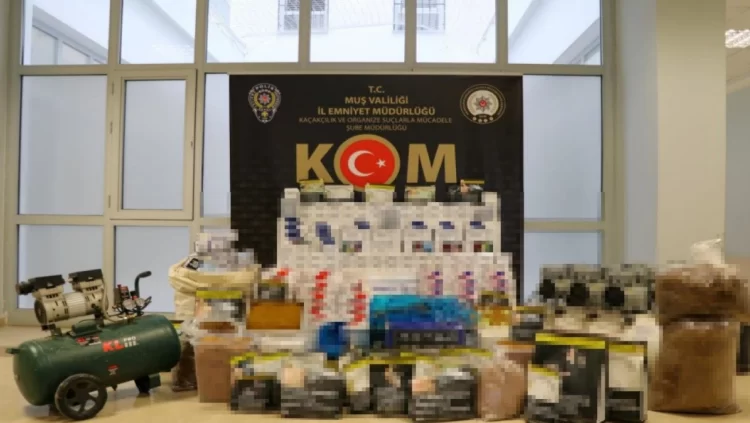 mus ta bandrolsuz sigara ve tutun operasyonu habermeydan