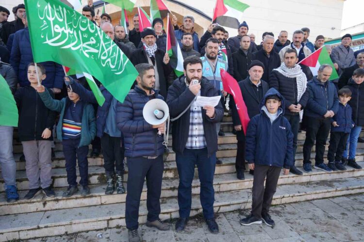 mus ta israil in gazze saldirilari protesto edildi1 habermeydan