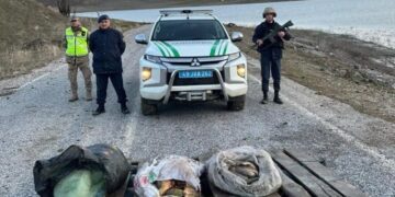 Muş’ta kaçak avcılık yapan 2 kişiye yüksek idari para cezası verildi!