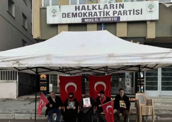 Muş’ta ailelerin evlat nöbeti kararlılıkla sürüyor