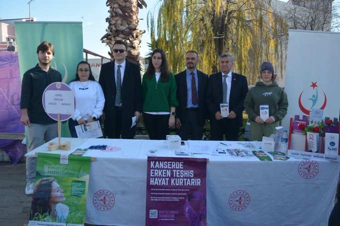 sinop gerze de dunya kanser gunu ve sigarayi birakma gunu standi acildi habermeydan