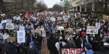 ABD halkı İsrail’i protesto etti!