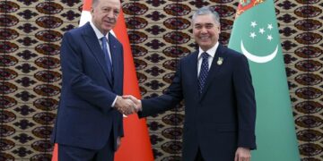 Erdoğan, Gurbangulu Berdimuhamedov ile görüştü