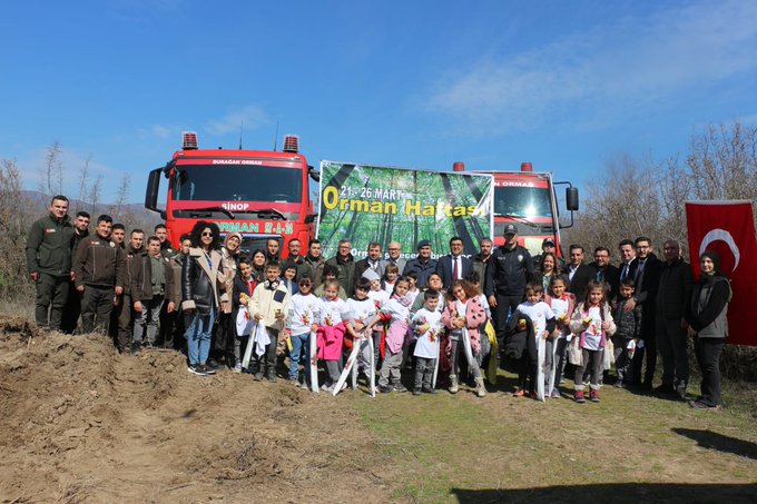 sinop duragan da fidan dikim etkinligi duzenlendi habermeydan