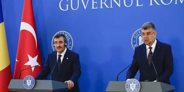 Cevdet Yılmaz, Romanya Başbakanı Ciolacu ile görüşme gerçekleştirdi