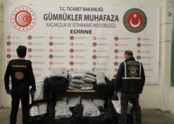 Kapıkule gümrük kapısında 220 kg uyuşturucu ele geçirildi