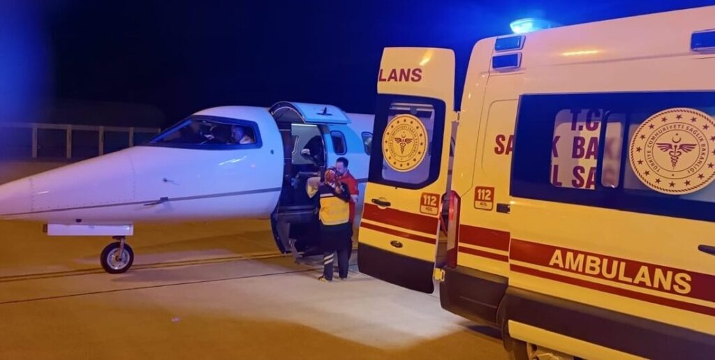 mus ta ambulans ucak 4 yasindaki alya icin havalandi habermeydan