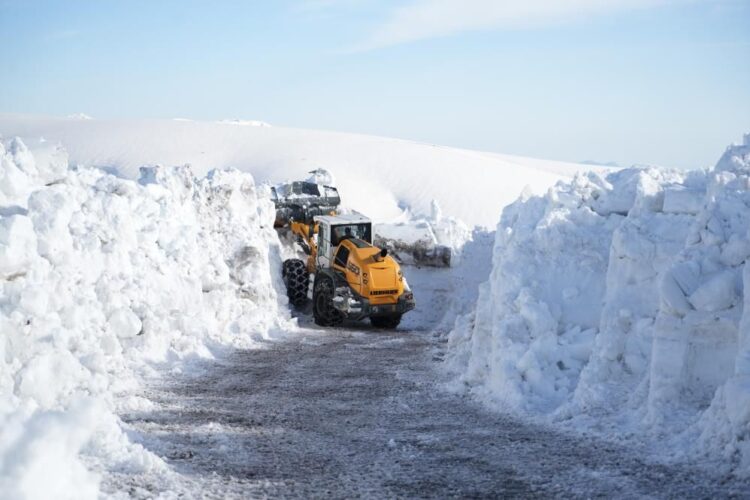 mus ta karla mucadele ekipleri 4 ayda 23 bin kilometre yolu kardan temizledi habermeydan