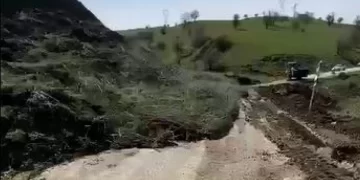 Muş Varto’da, heyelan anı saniye saniye görüntülendi!
