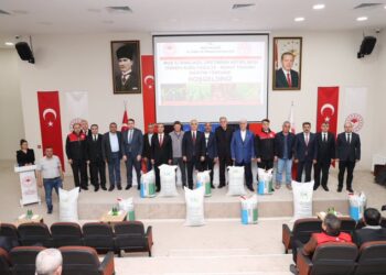 Muşlu 80 çiftçiye hibeli kuru fasulye ve nohut tohumu dağıtıldı!