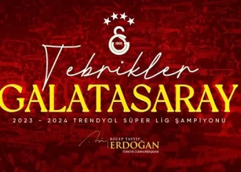 Erdoğan Süper Lig Şampiyonu Galatasaray’ı kutladı