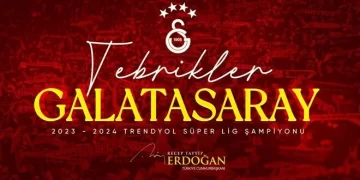 Erdoğan Süper Lig Şampiyonu Galatasaray’ı kutladı