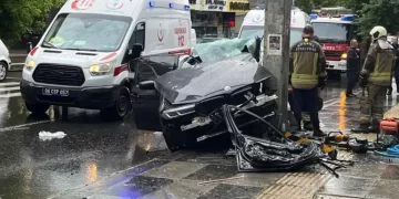 Ankara’da feci kaza: 1 ölü, 4 yaralı