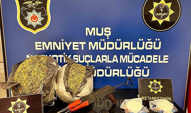 mus ta uyusturucu ve silah operasyonunda 3 kisi tutuklandi habermeydan