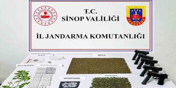 Sinop merkezli 7 ilde yapılan uyuşturucu operasyonunda 19 gözaltı!
