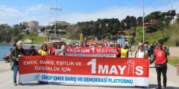 Sinop’ta, 1 Mayıs Emek ve Dayanışma Günü coşkuyla kutlandı!