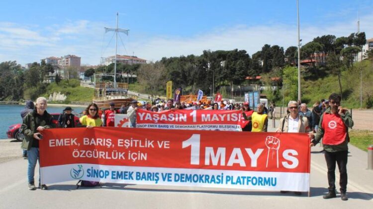 sinop ta 1 mayis emek ve dayanisma gunu coskuyla kutlandi habermeydan