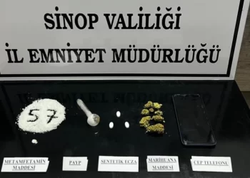 Sinop’ta, durdurulan bir şahıstan uyuşturucu çıktı!