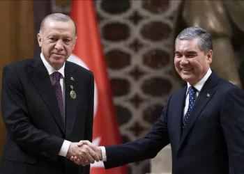 Cumhurbaşkanı Erdoğan, Berdimuhammedov ile görüştü