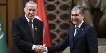 Cumhurbaşkanı Erdoğan, Berdimuhammedov ile görüştü