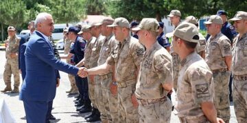 Muş’ta bayramlaşma töreni düzenlendi!