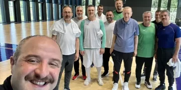 Cumhurbaşkanı Erdoğan’dan basketbol fotoğrafı