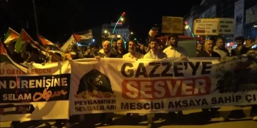 Muş’ta, İsrail’in Gazze’ye saldırıları protesto edildi!