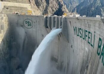 Yusufeli Barajı’nda yeni bir test başarıyla gerçekleştirildi