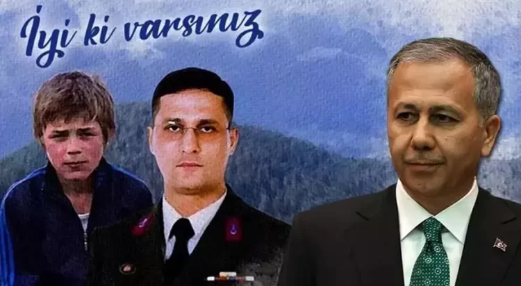Bakan Yerlikayadan sehit Jandarma Astsubay Ferhat Gedik ve Eren Bulbul paylasimi habermeydan