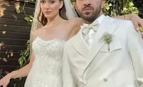Dizi aşkı gerçek oldu! Beril Pozam ve Ersin Arıcı evlendi