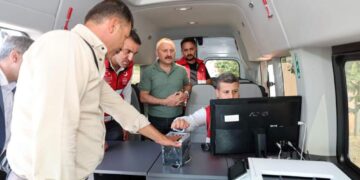 Adıyaman’da düzensiz göçle mücadelede mobil göç aracı hizmete başladı